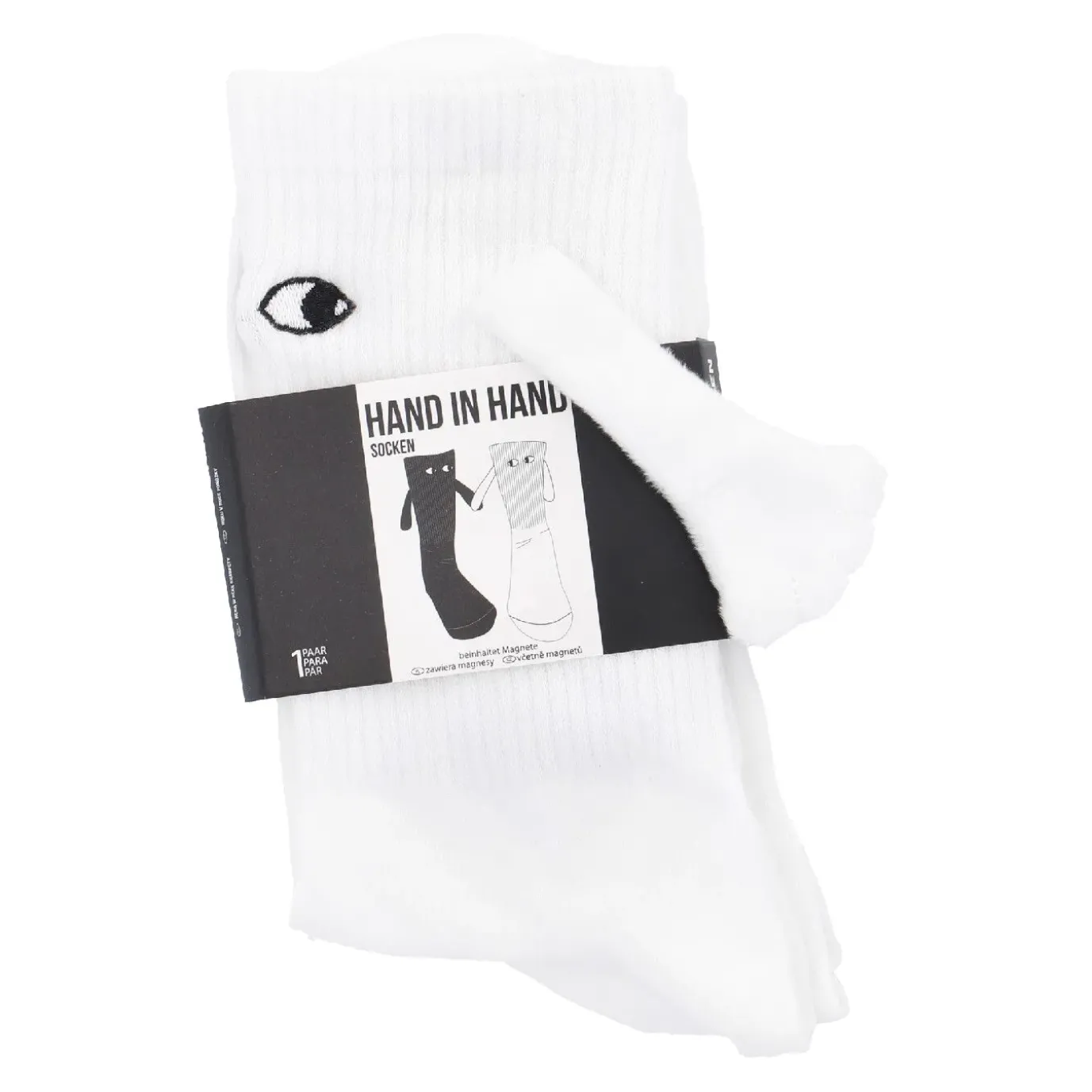 Freunde-Socken Magnet, Weiß, Größe 43-46
