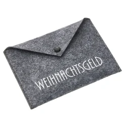 Geldgeschenk Umschlag, Weihnachtsgeld/grau, 17 X 12 Cm