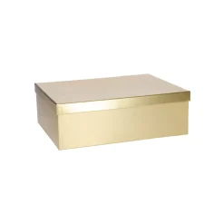 Geschenkkarton Metallic, Gold, 30.5 X 24 Cm