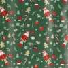 Geschenkpapier Mix, Nussknacker/grün, 2 M