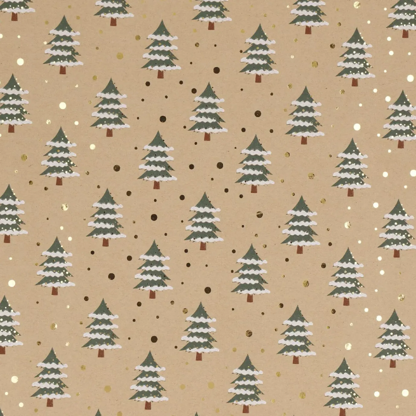 Geschenkpapier Xmas-Motiv, Baum, 2 M