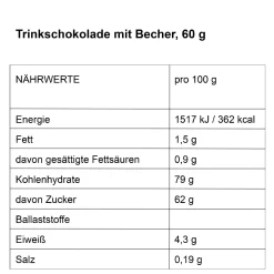 Geschenk-Set Trinkschokolade + Becher, Haus/Lichterkette