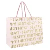 Geschenktüte Happy Birthday, Rosa, 23 X 18 Cm