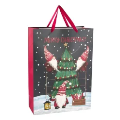 Geschenktüte Wichtel/Baum, Baum, 33 X 46 Cm