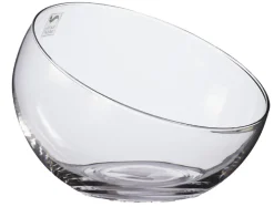 Glas-Kugelvase Schrägrand, Höhe 16 Cm