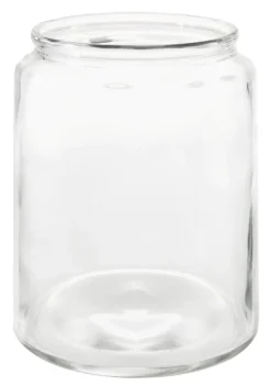 Glas-Windlicht Zylinder, Dick, 19 X 24 Cm