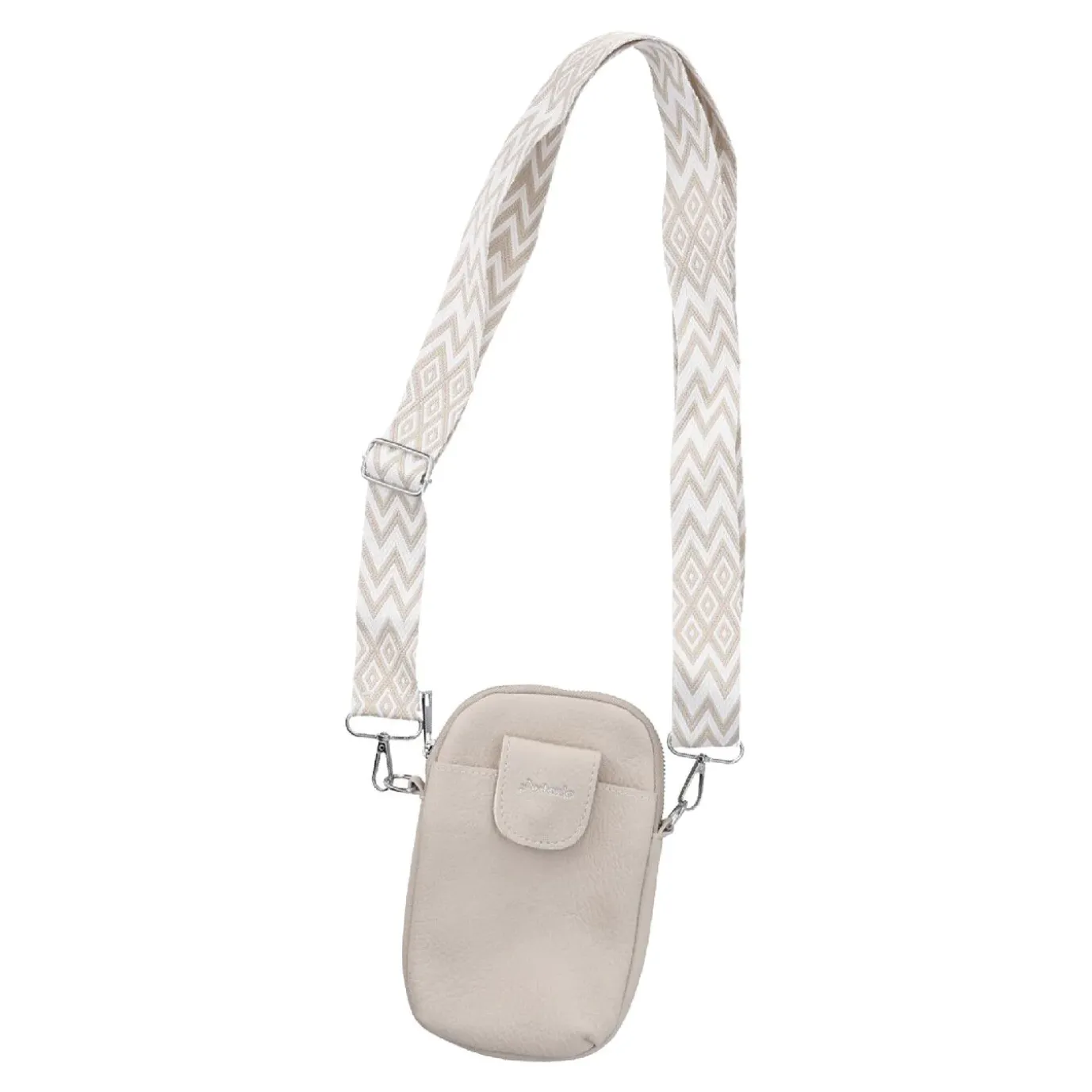 Handytasche Riemen, Beige, 18 Cm