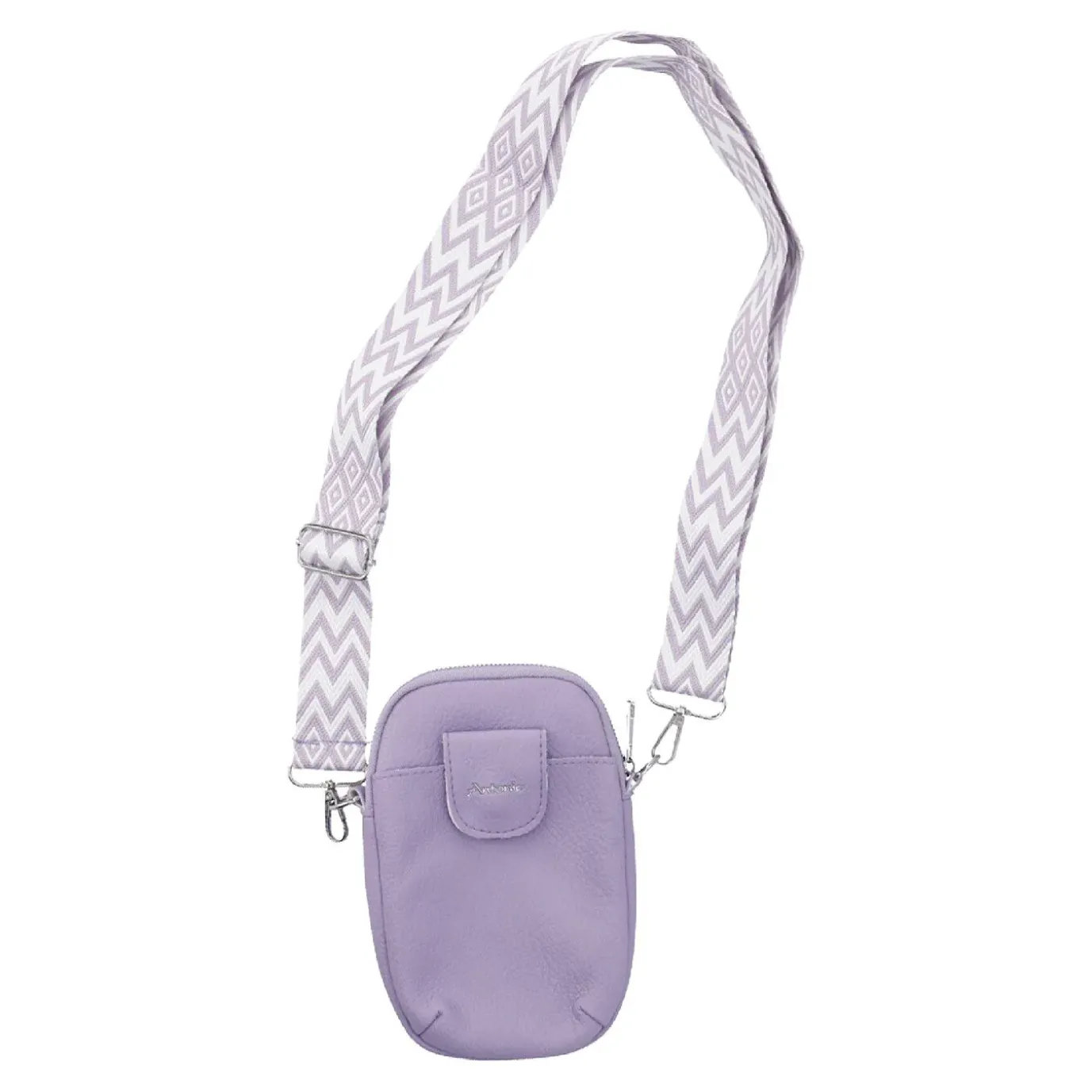 Handytasche Riemen, Flieder, 18 Cm