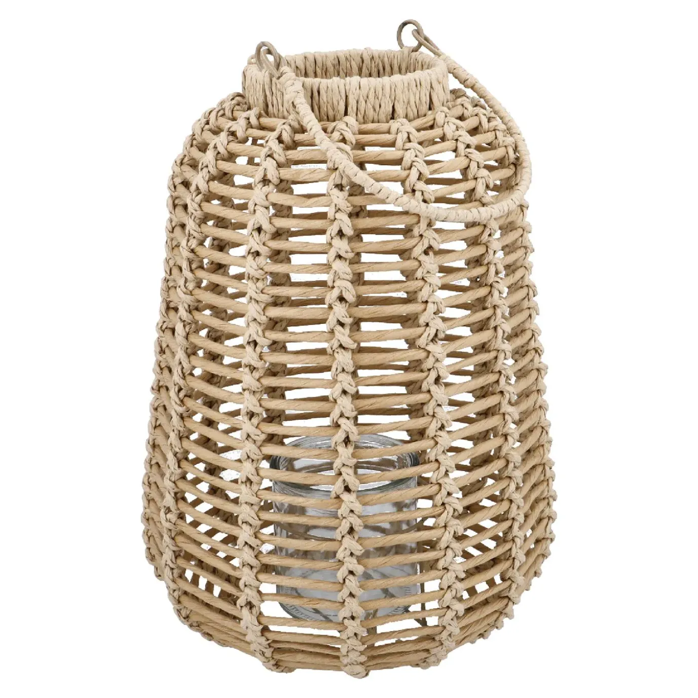 Holz-Laterne Wuhan, Natur, 37 Cm