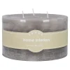 Kerze Rustik, Kaja/grau, 12.5 X 7 Cm