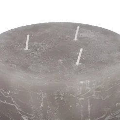 Kerze Rustik, Kaja/grau, 12.5 X 7 Cm