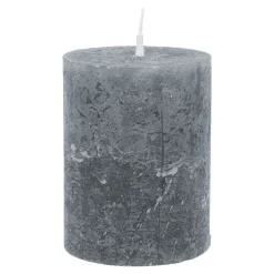 Kerze Rustik, Lara, Dunkelgrau, 9 Cm