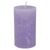 Kerze Rustik, Lara, Lavendel, 12 Cm