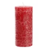 Kerze Rustik, Lara, Rot, 15 Cm