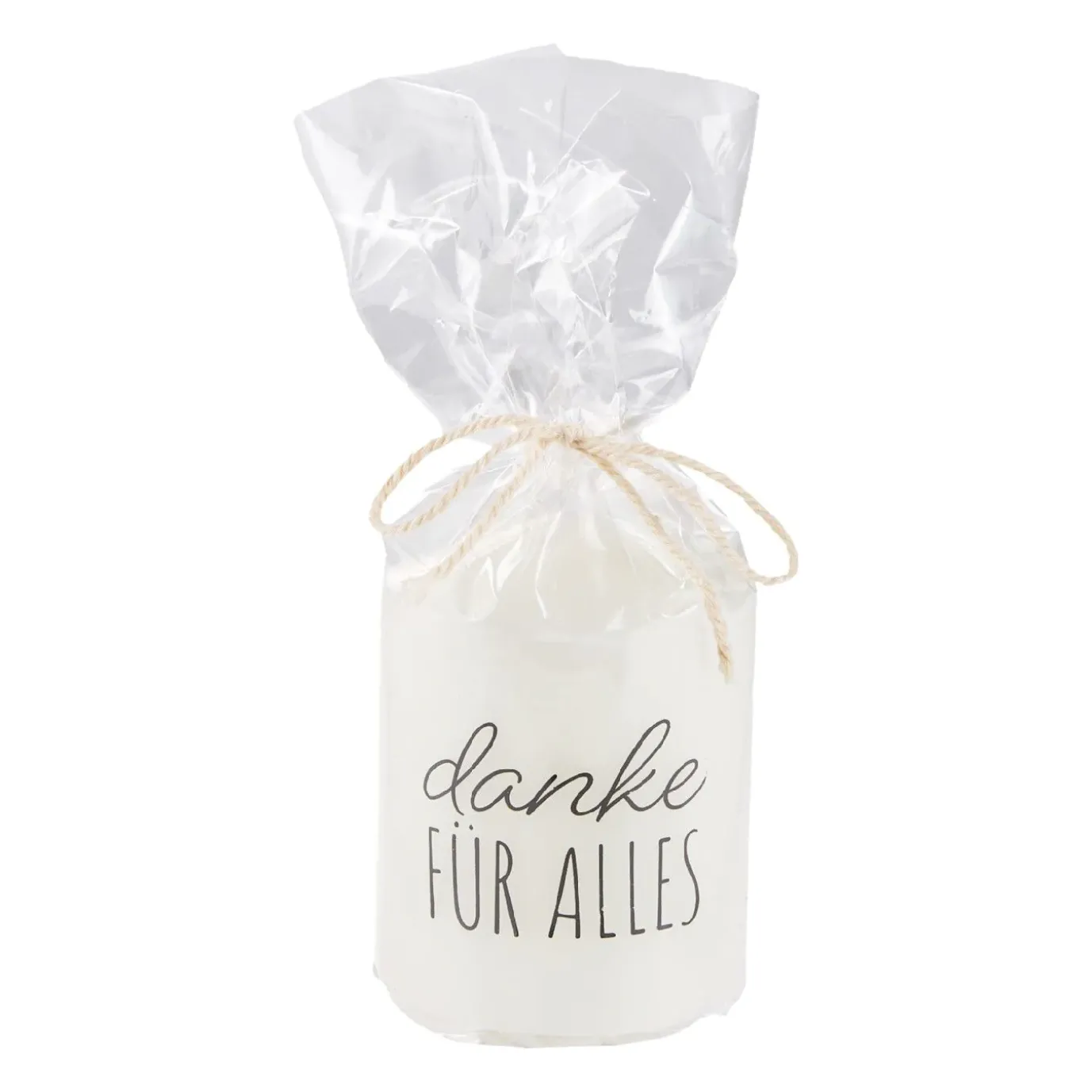 Kerze Spruch, Danke Für Alles, 6 X 8 Cm