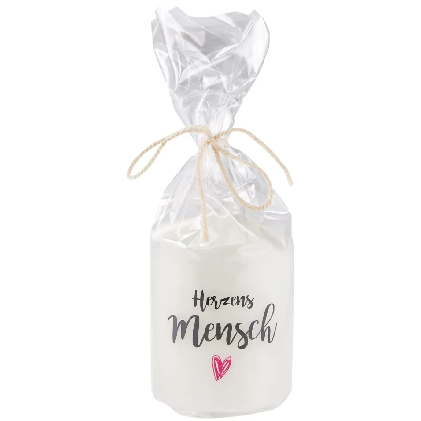 Kerze Spruch, Herzensmensch, 6 X 8 Cm