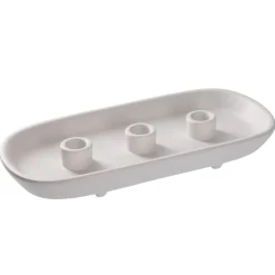 Kerzenhalter 3 Stabkerzen, Weiß