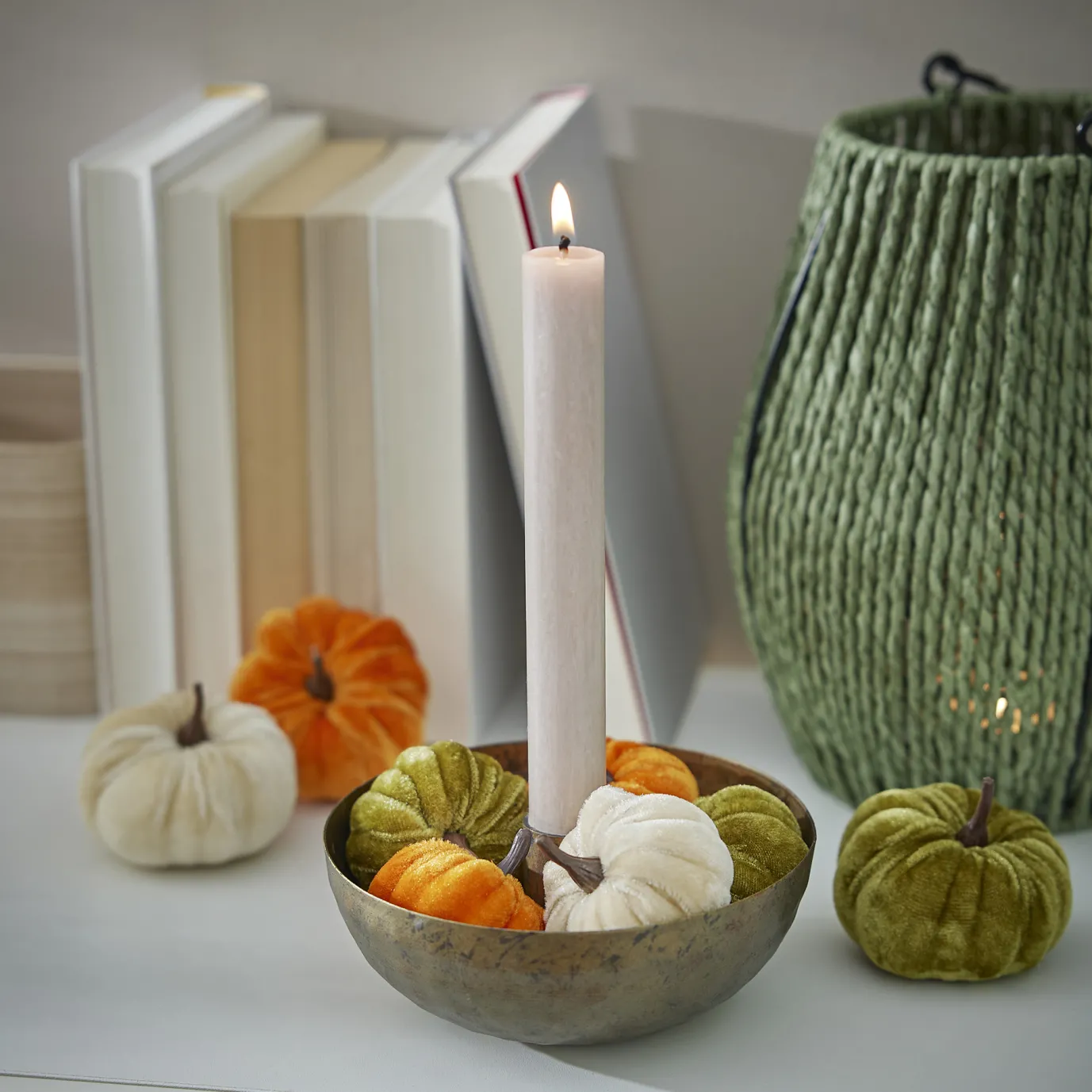 Kerzenständer Stabkerze Mit Schale, Antik/bronze, 14 Cm