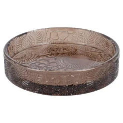 Kerzen-Untersetzer Relief, Dunkelbraun, 9.8 Cm