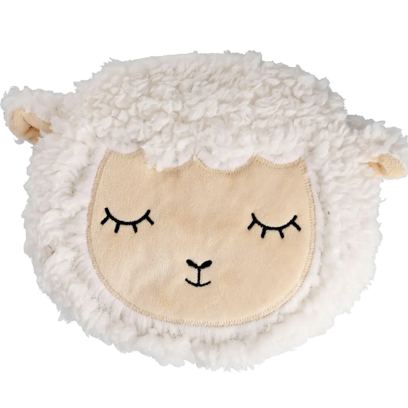 Kirschkernkissen Schaf, Flauschig, Weiß