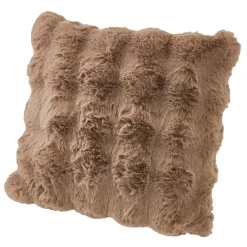 Kissen Bubble-Fell, Taupe, 45 X 45 Cm