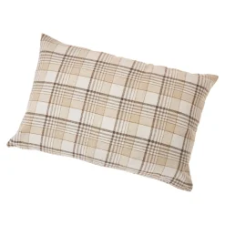 Kissen Karo, Beige/groß, 60 X 40 Cm