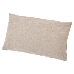 Kissen Samt, Beige, 50 X 30 Cm