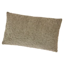 Kissen Samt, Grüngrau, 50 X 30 Cm