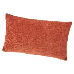 Kissen Samt, Orange, 50 X 30 Cm