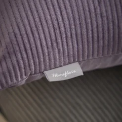 Kissen Samt-Rillen, Flieder, 45 X 45 Cm