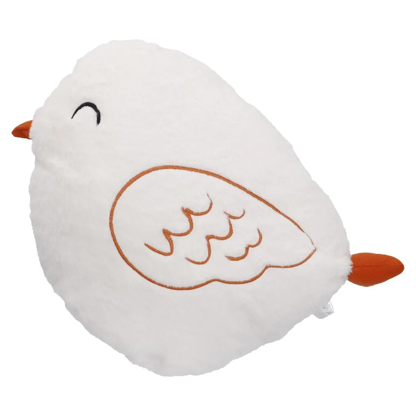 Kissen Vogel, Weiß, 42 X 37 Cm