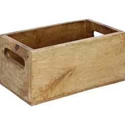 Kiste Mit Griff, Mangoholz, 21 X 12 Cm