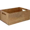 Kiste Mit Griff, Mangoholz, 30 X 21 Cm
