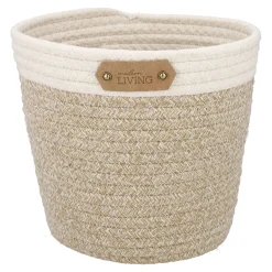 Korb Hoch, Rund/natur-weiß, 21 X 20 Cm