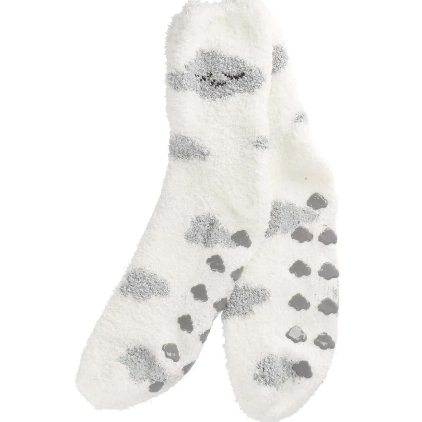 Kuschelsocken Anti-Rutsch, Wolke/offwhite