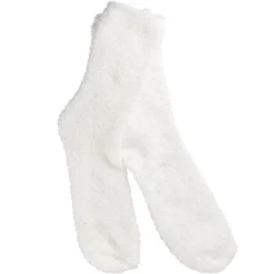 Kuschelsocken Uni, Offwhite, One Size