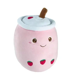 Kuscheltier Bubble Tea, Erdbeere, 25 Cm