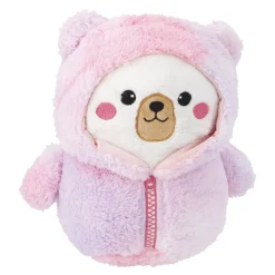 Kuscheltier Hoodie, Bär/weiß, 28 Cm