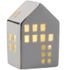 LED-Haus Mit Goldrand, 9.5 Cm