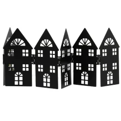 LED-Häuser, Klappbar, Schwarz