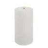LED-Kerze Rustik, Hellcreme, 7 X 17.5 Cm