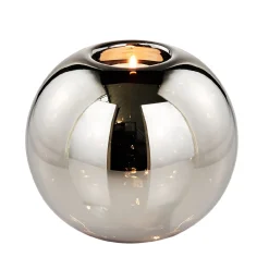 LED-Kugel Mit Teelichthalter, 13 Cm