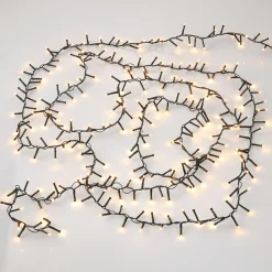 LED-Lichterkette, 8 Funktionen, Warm-weiß, 800 LED