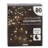 LED-Lichterkette Cluster, Silber, 80er