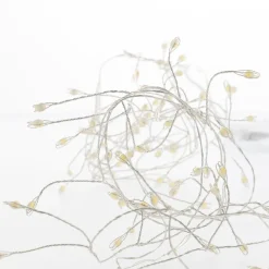 LED-Lichterkette Cluster, Silber, 80er