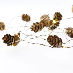 LED-Lichterkette Zapfen, 15er