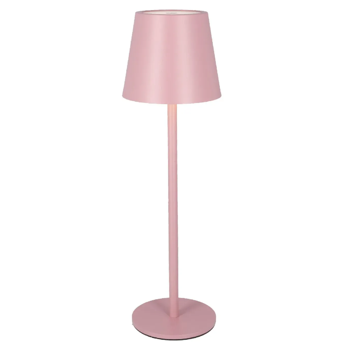 LED-Tischlampe Akku, Altrosa, 37 Cm