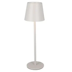 LED-Tischlampe Akku, Grau, 37 Cm