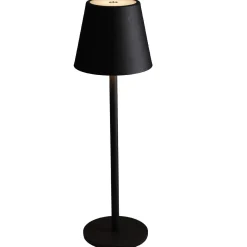 LED-Tischlampe Akku, Schwarz, 37 Cm