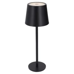 LED-Tischlampe Akku, Schwarz, 28 Cm